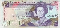 p29g from East Caribbean States: 50 Dollars from 1993